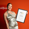 Hospitality worker Jamie Bucirde was honoured with Victoria’s first Cultural Change Champion award.