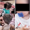 Taped mouths childcare composite