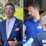 Nationals Leader Shane Love, Liberal leader in waiting Basil Zempilas, Liberals’ Kalamunda candidate Adam Hort. Picture: WAtoday