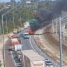 The crash on the Kwinana Freeway. 