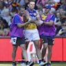 It was injury upon insult for the Eagles when Jake Waterman came off in their loss to Adelaide. 