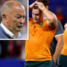 Wallabies captain Eddie Jones and players