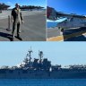 Massive US Navy ship visits Brisbane ahead of war games off the coast