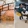 Flares were let off at Lakeside Joondalup shopping centre on Thursday afternoon.
