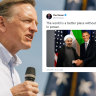 Republican congressman Paul Gosar tweeted a doctored picture of President Barack Obama shaking hands with Iranian President Hassan Rouhani in an apparent effort to criticise the former US leader’s Iran policy.