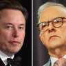 Elon Musk has hit back at Prime Minister Anthony Albanese, accusing him of censorship.