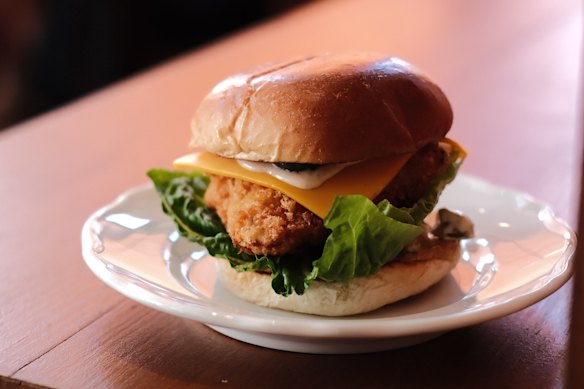 Fish burger.