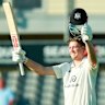 Australian batsman Cameron Green raises a century for Gloucestershire against Kent.