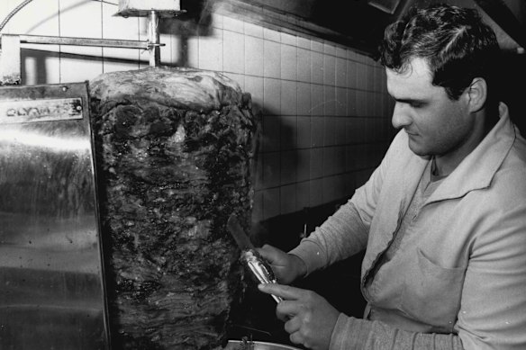 Fawaz Tabbah at Abdul’s Lebanese Restaurant in 1986.
