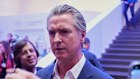 California Governor Gavin Newsom is seen during the Annual Meeting of the World Economic Forum in Davos, Switzerland, Tuesday, Jan. 20, 2026.