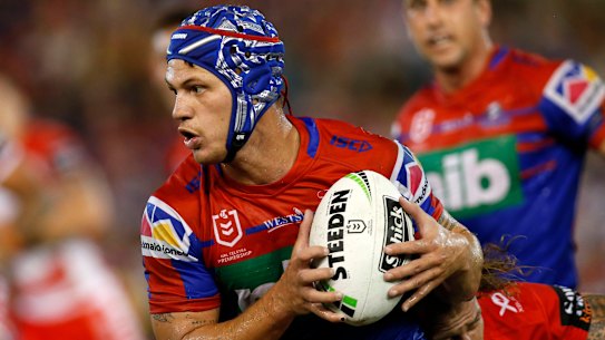 Failed experiment: Kalyn Ponga was quickly moved back into the No.1 jersey.