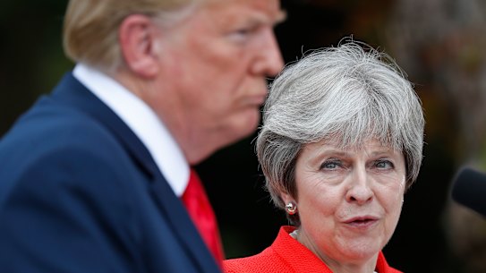 Nasty one day, nice the next: Donald Trump woos Theresa May after bashing Brexit