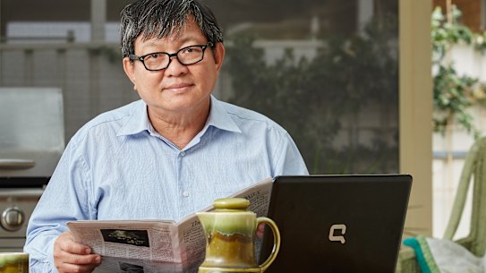 Son Chhay at home in Adelaide in 2015.