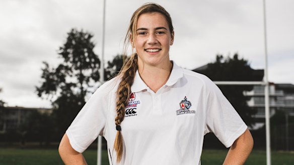 Brooke Gilroy played sevens in Hong Kong last year.