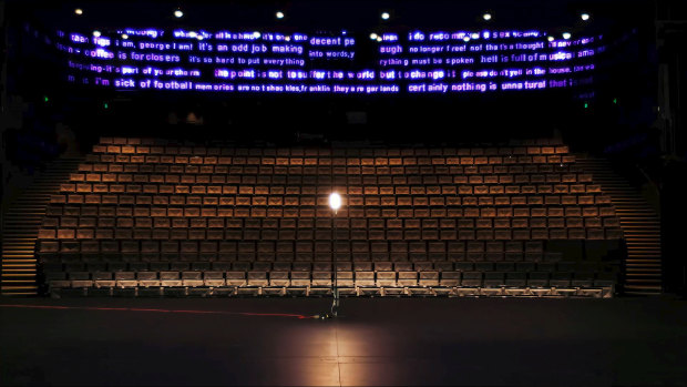 The ghost light at Sumner Theatre at Southbank in Melbourne.