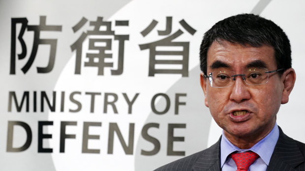 Japanese Defence Minister Taro Kono.