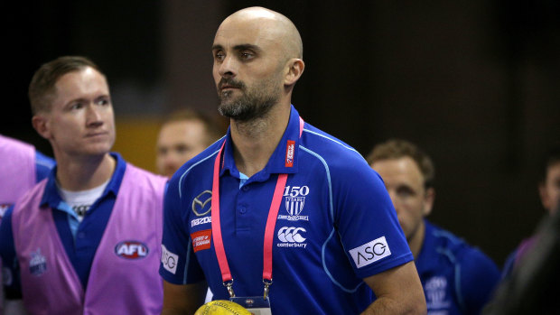 Kangaroos assistant coach Rhyce Shaw is in the mix to replace Brad Scott.