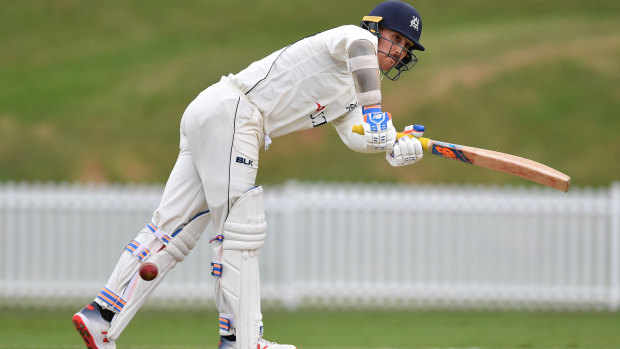 Glancing blow: Nic Maddinson has been ruled out of playing in the Shield final for Victoria after being injured.