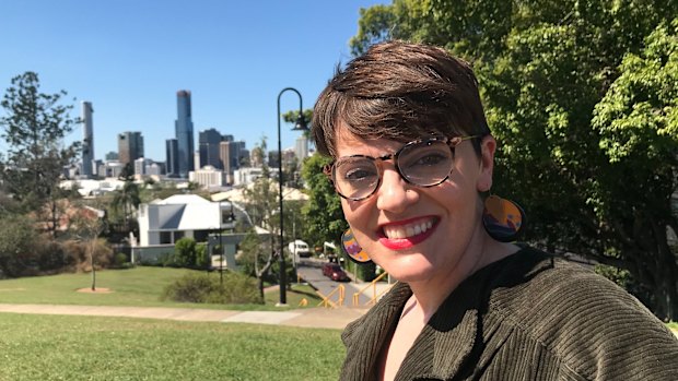 Winners are grinners: Amy MacMahon has won South Brisbane for the Greens off Labor's Jackie Trad.