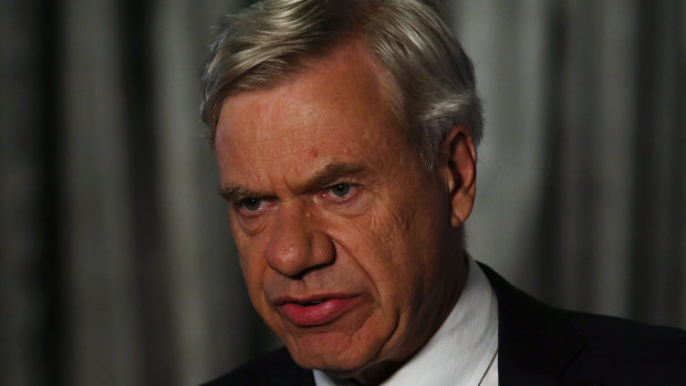 Liberal Party president Michael Kroger on election night. 