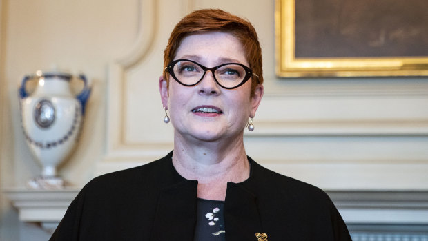 Australia's Foreign Minister Marise Payne in Washington.