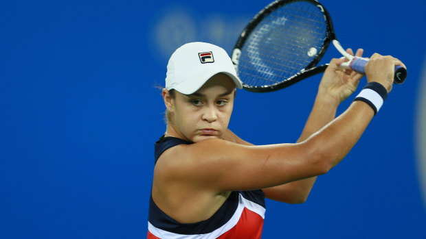 Ashleigh Barty is having a strong week in Wuhan.