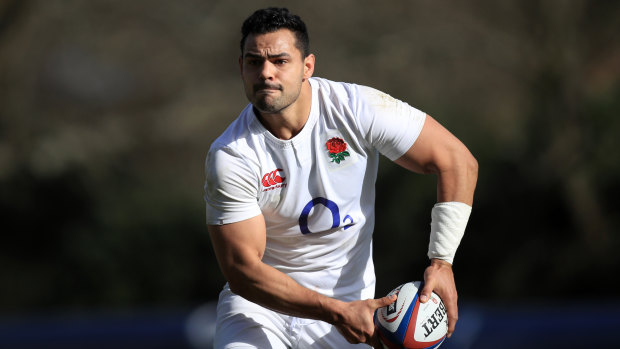 Injured: Ben Te'o will miss the opening match of England's Six Nations campaign.