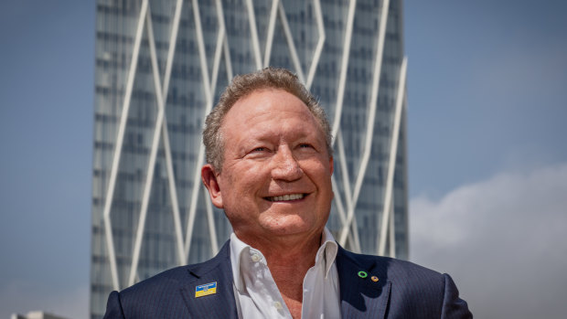 Andrew Forrest is embracing renewable energy.