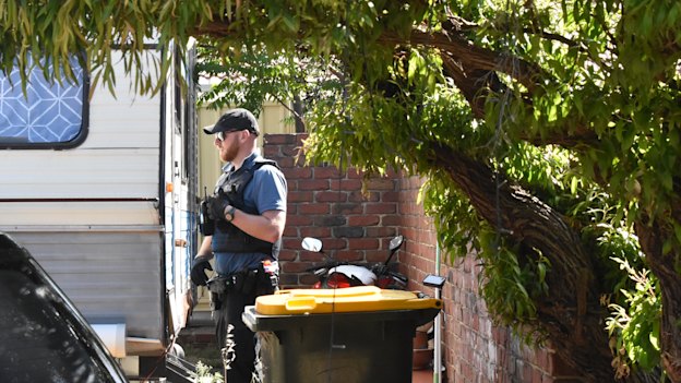 Members of the unit look for a man wanted for theft and vehicle stealing offences.