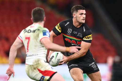 Nathan Cleary looks to ignite the Panthers’ attack on Friday night.