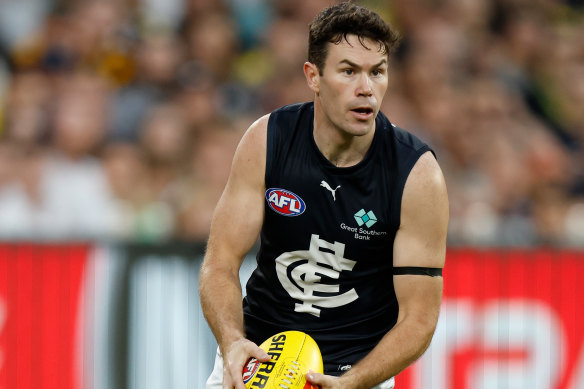 Carlton defender Mitch McGovern was a solid contributor in Thursday night’s drawn match against Richmond.