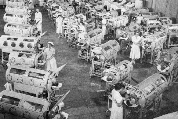 During the 1950s, as polio swept across the United States, vast iron lungs that enabled paralysed children to breathe became a powerful symbol of a greatly feared disease.