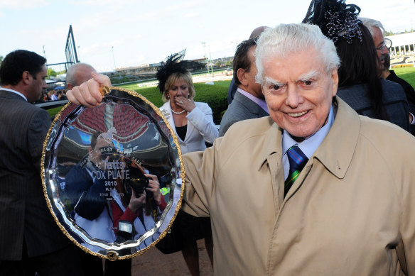 Bart Cummings, after winning back to back Cox Plates with So You Think in 2010.