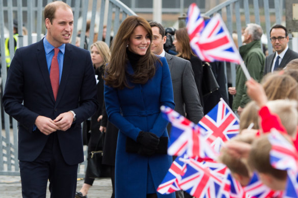 The Princess of Wales, with the Prince of Wales, in Dundee, Scotland in 2015.