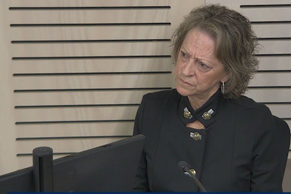 Wendy O’Brien appears as a witness at the ICAC on Friday.