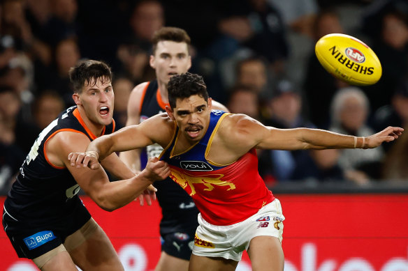 Charlie Cameron was on song for the Lions against Carlton.