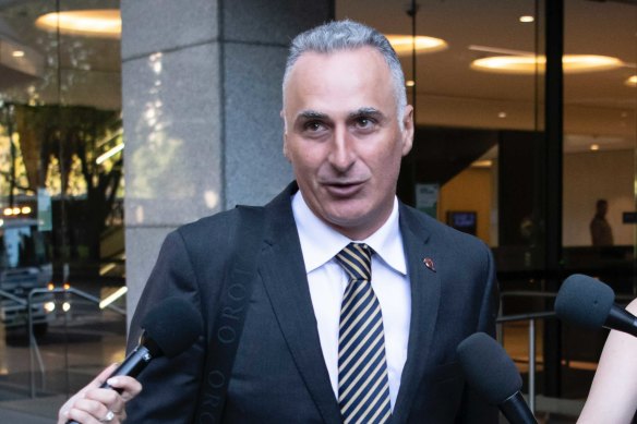 Drummoyne MP John Sidoti leaving ICAC last week.