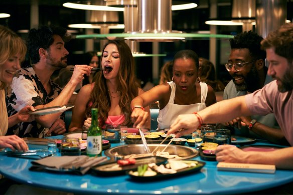 Grill your own meat at Gunbae, the world’s first Korean barbecue restaurant at sea.
