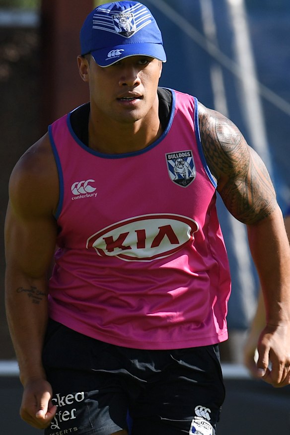 On the radar: Fa'amanu Brown is a target for the Sea Eagles.