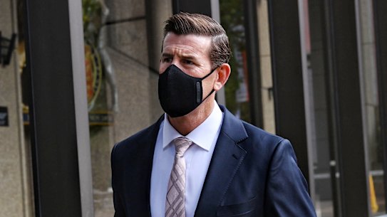 Ben Roberts-Smith arrives at the Federal Court in Sydney on Friday.