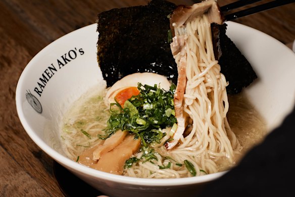 Ramen Ako’s chicken shio ramen in Fitzroy.