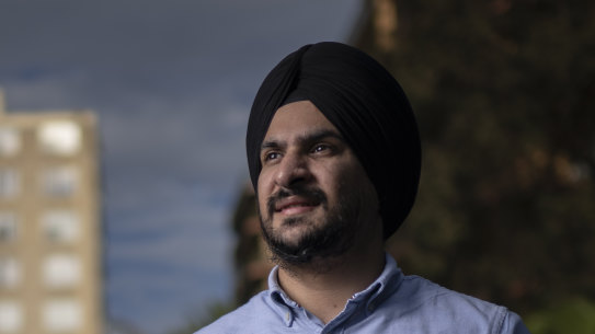 NEWS: Gurpreet Singh Virk is a first-home buyer in Western Sydney. 23rd January 2022, Photo: Wolter Peeters, The Sydney Morning Herald.