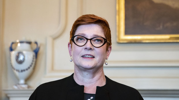 Australia's Foreign Minister Marise Payne in Washington.