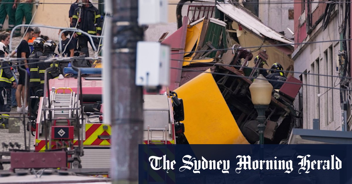 Iconic Lisbon streetcar derails, killing at least 15 people