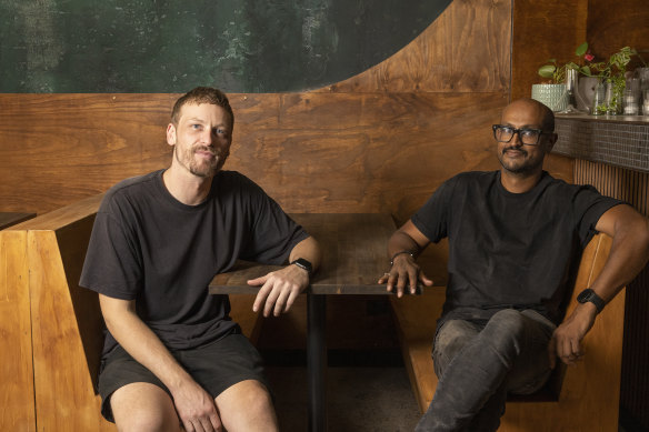 Owners Braeden La Marr and Kabir Ramasary. 