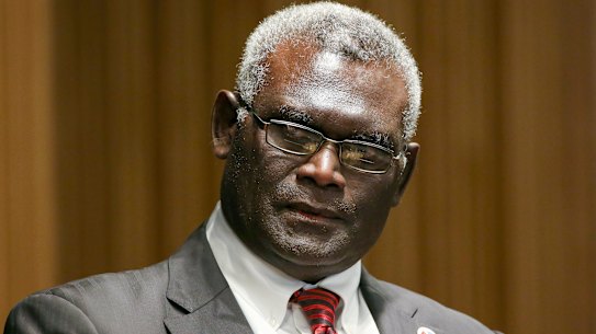 Manasseh Sogavare, Prime Minister of Solomon Islands, crticised Australia’s lack of consultation over the AUKUS agreement.