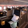 You’d have to be a giant not to feel comfortable in Qantas’ business class seats on a Boeing 787 Dreamliner.