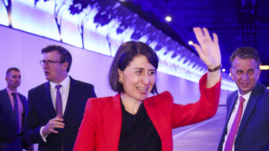 NSW Premier Gladys Berejiklian opens the $3 billion NorthConnex tunnel on Friday.