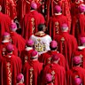 Cardinals at the funeral.