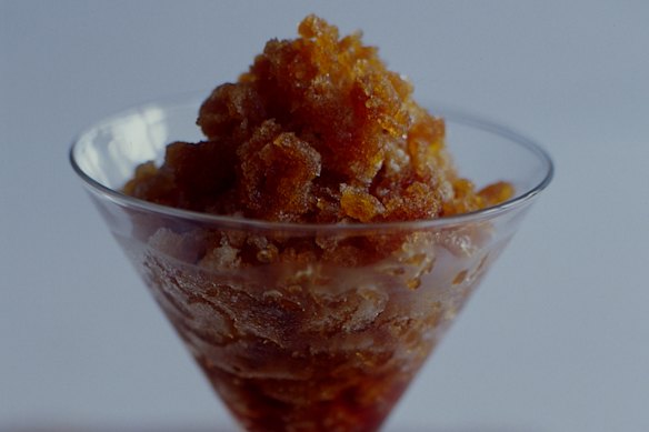 Luke Mangan’s coffee granita.